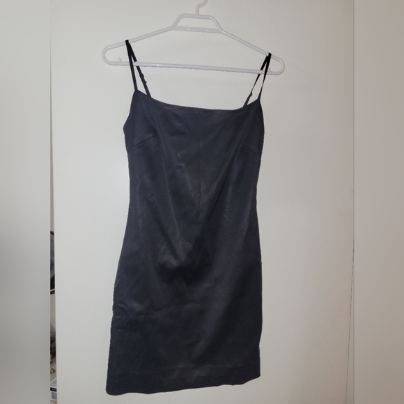 Black satin slip dress Ten by Babaton Passion Dress Black - Picture 2 of 8